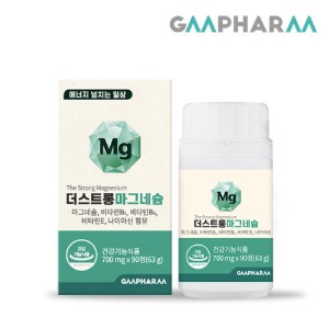 지엠팜 더스트롱 마그네슘 90정 비타민B 비타민E 나이아신